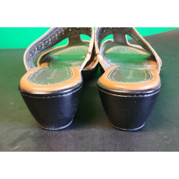 Rockport Womens Slip on Suede Sandals Cutout Size 8 Very Good Condition - Picture 4 of 9